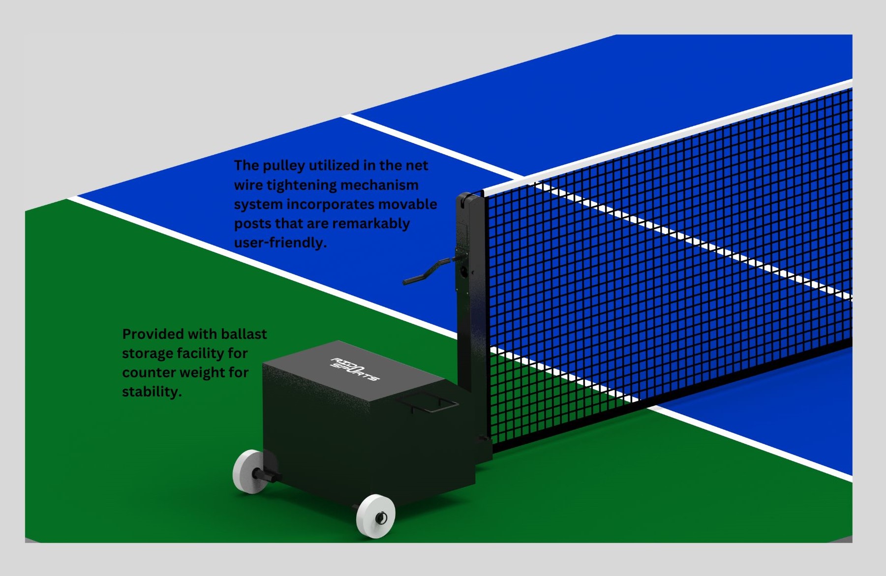 Tennis Net pole Unit (Movable) Image